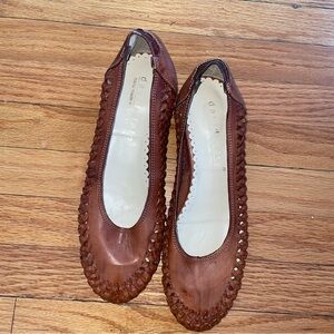 David Tate Pam Low Pumps Cognac Calf